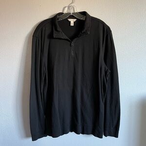 Calvin Klein Jeans Men’s Large Black 1/4 Zip Sweater